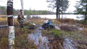 Переезд через разлившуюся ручьевину