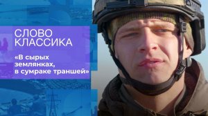 Военнослужащий ДНР. "В сырых землянках, в сумраке траншей". Слово классика