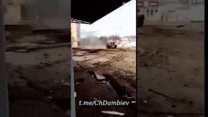 танковой бой в Волновахе