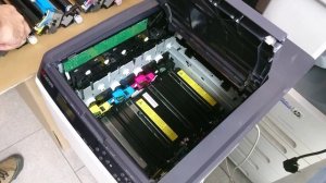 Kyocera P6026cdn removing from the printer opc drum unit and developer unit