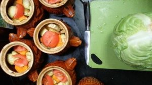 ТУШЕНЫЕ ОВОЩИ в ГОРШКАХ в духовке в собственном соку. Очень Вкусно!