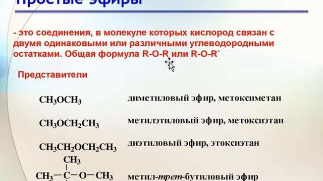 Классы органических  веществ часть 1