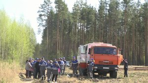 "Сад памяти" в Серповском лесхозе