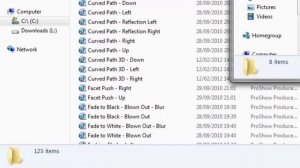 #Как вырезать ненужные стили и переходы из Прошоу Продюсер.