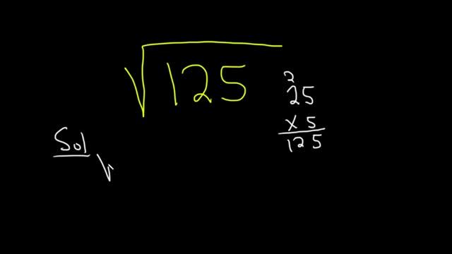 How to Simplify the Square Root of 125: sqrt(125) смотреть онлайн