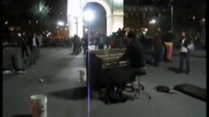 Crazy Piano Guy in Washington Square Park March 20, 2010