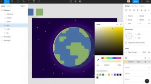 Flat illustration | Flat Planet Illustration in Figma