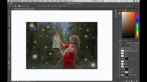 How To Add Fireflies To Your Picture Using Photoshop