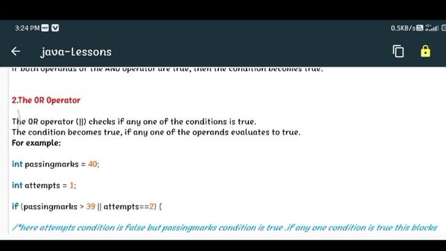 logical operators in java | logical operators in java with example | logical not operators in java