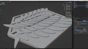 Крылья свободы из Атаки титанов в Blender 3.0