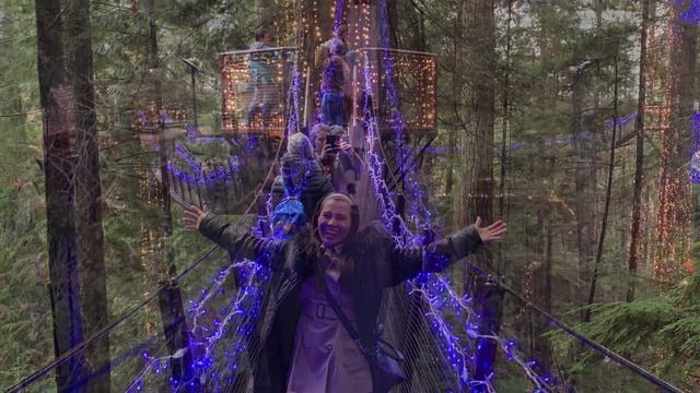 Capilano Suspension Bridge Park.one of the most popular tourist attractions in Vancouver смотреть онлайн