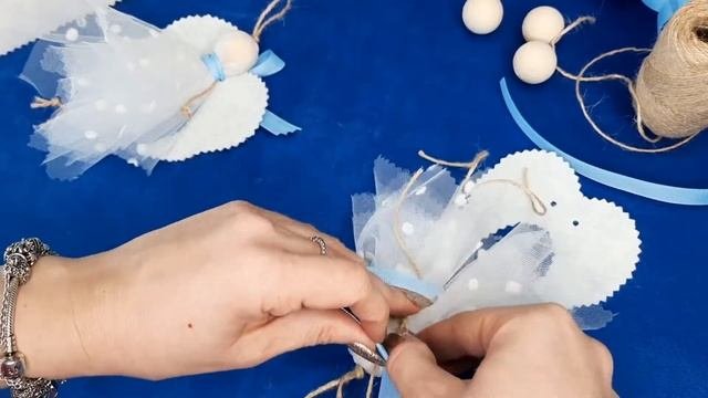 Ёлочная игрушка своими руками: ангел. Ангел своими руками. #ёлочнаяигрушка #ангел #каксделатьангела
