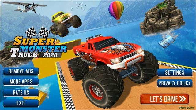 Extreme Monster Truck Stunt Racing 3D 4x4 Trucks - Racing Games Android GamePlay смотреть онлайн