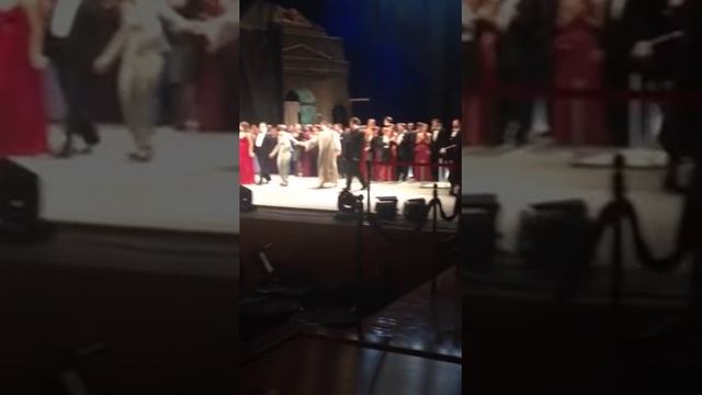 Овации на поклонах оперы "Тангейзер" в Новосибирс
