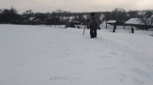 Обкатка трактора по снегу.  Трактор Кировец К 742МСт1.