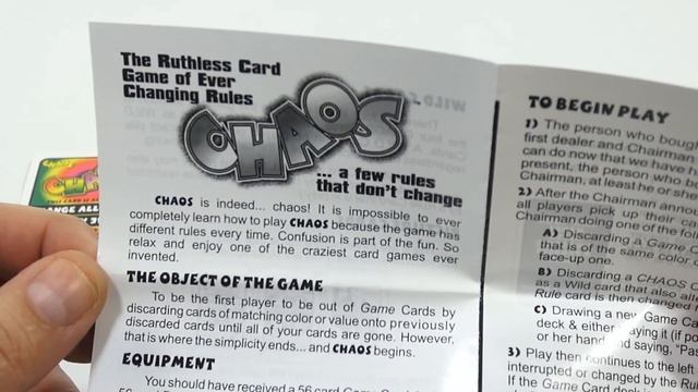 Chaos Card Game - A Simple Game That's Gone Insane, TDC Games смотреть онлайн