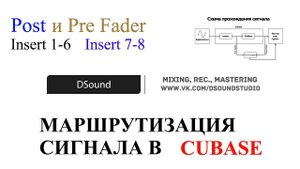Маршрутизация сигнала. Post и Pre Fader. Insert 7-8. Это должен знать каждый.