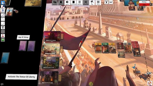 Learn How to Play 7 Wonders Duel with Phillip | Step-by-Step Tutorial | Tabletop Simulator