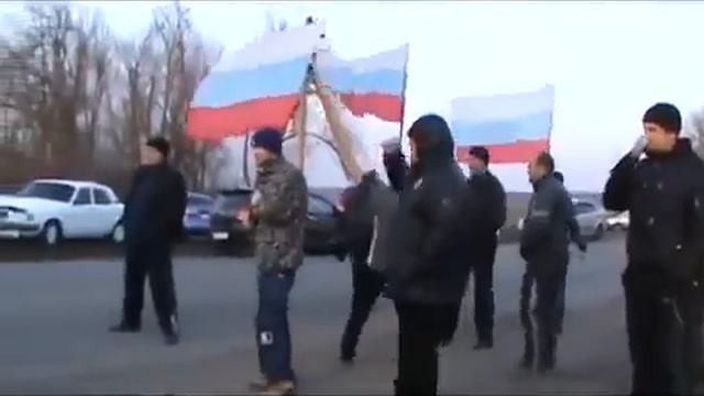15.03.14 Волноваха не впустила в город Войска Украины. Отправив обратно в часть смотреть онлайн