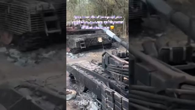 Т-72М1 ВСУ на границе Курской области.