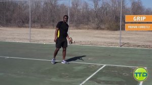 Tennis Lesson - One Handed Backhand Heavy Topspin Technique