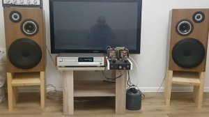 Однотактный ламповый усилитель и трехполосная винтажная акустика Victor SX-521, Yamaha CD-2000