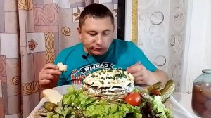 мукбанг/печёночный торт/mukbang/