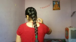 How To :Quick braided bun for medium long hair//easy hairs style for indian wedding// #vlogwithmani
