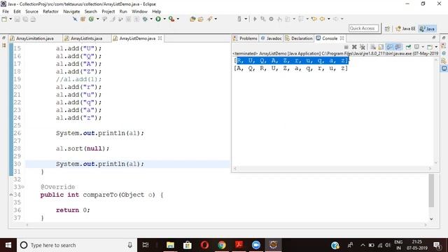 JavaIO File Classes, List, Map, Set and Collections and it's framework