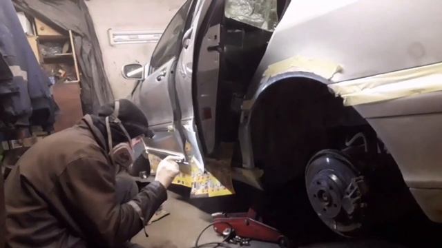Подкраска аэрографом Mercedes-Benz W220 S320cdi смотреть онлайн