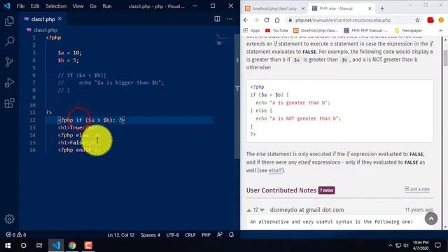 PHP Bangla Tutorial ( if, else, elseif ) | Top Free PHP Tutorials Onlinepart-08