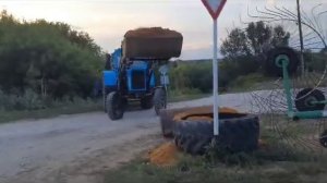 Погрузчик на мтз юмз лтз т-40 работа с ковшом