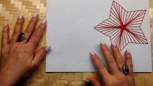 Изонить. Часть 5. Звезда и Роза ветров.  #изонить #вышивкапокартону #изонитьзвезда