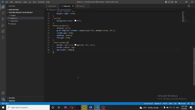 How to Create a Product Filter with HTML, CSS, JS (2022) | JavaScript Tutorial