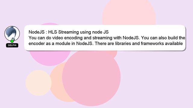 NodeJS : HLS Streaming using node JS