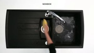Чистка чёрной мойки Schock