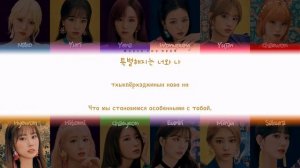 IZ*ONE - FIESTA (ПЕРЕВОД | КИРИЛЛИЗАЦИЯ | COLOR CODED LYRICS)