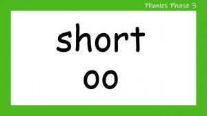 'oo' Words _ Blending Phonics Phase 3