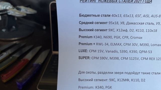 Рейтинг ножевых сталей 2021 года. Какую сталь выбрать?
