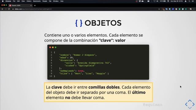 Curso JSON - 2. Tipos de datos смотреть онлайн