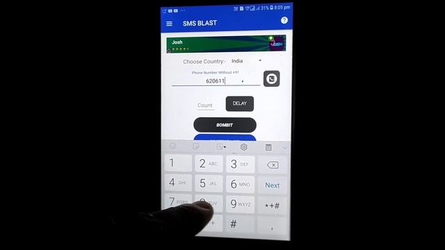 How to use sms bomber app 2020 || TechAUDAX|| смотреть онлайн