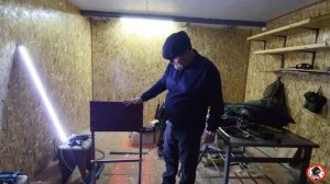 Изготовил сам подставку под лодочны мотор . Всем приятного просмотра .