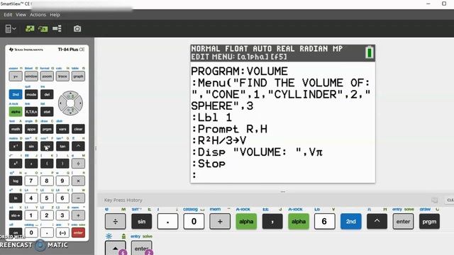 How to Program the Volumes of Different 3-D Shapes for TI-83/84/89 Calculator **Step-By-Step** смотреть онлайн