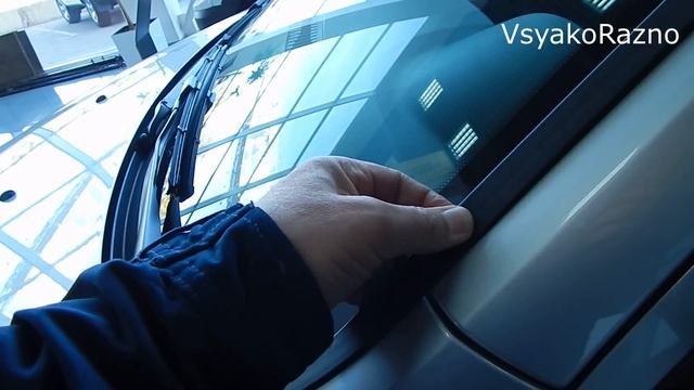 LADA Vesta новый доп дефлектор лобового стекла (Водостоки) нужный доп ? смотреть онлайн