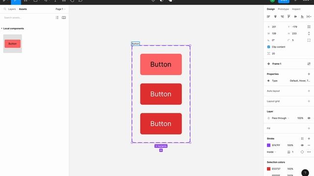 Как сделать Компоненты и Варианты в Figma / Component and Variants with Auto Layout in 7 minutes смотреть онлайн