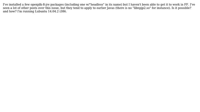 Ubuntu: Can Firefox run Java 8? смотреть онлайн