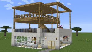 Майнкрафт - Как построить дом под открытым небом. Minecraft