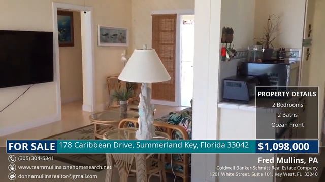Video Tour: 178 Caribbean Drive, Summerland Key, Florida 33042