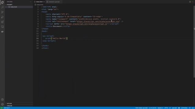 Pyscript - Python в браузере. Краткое интро. смотреть онлайн