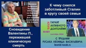 Сон Валентины П., пережившей клиническую смерть